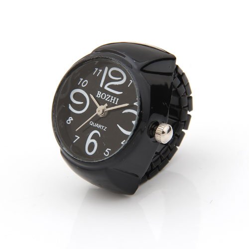 Anneau bague montre rond en metal quartz pr fem...