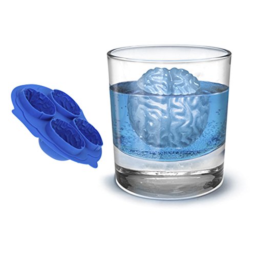 Brain-Shape Ice Cube Mold Tray---Random Color b...