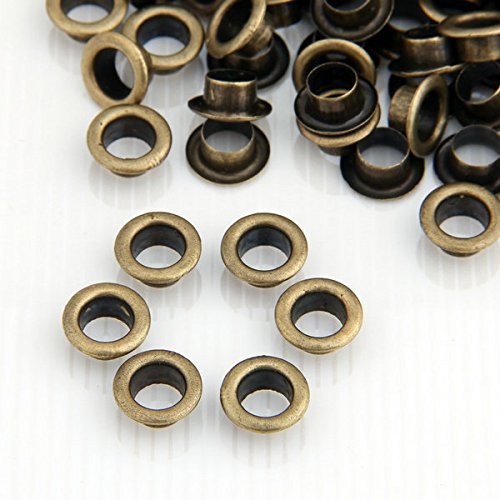 200x oeillet en métal couleur bronzé 8mm pour s...