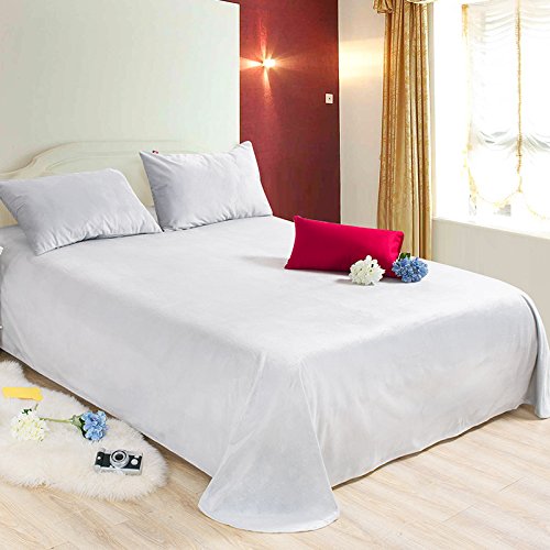 MeMeDa Vieux Gros Lit feuilles de Mèche coton épaisse retro-cotton Double 1,5 m1.8 m2.0 m bedb-0583, Coton, 240Cmx260cm, Silver Gray code EAN 6914110047319 