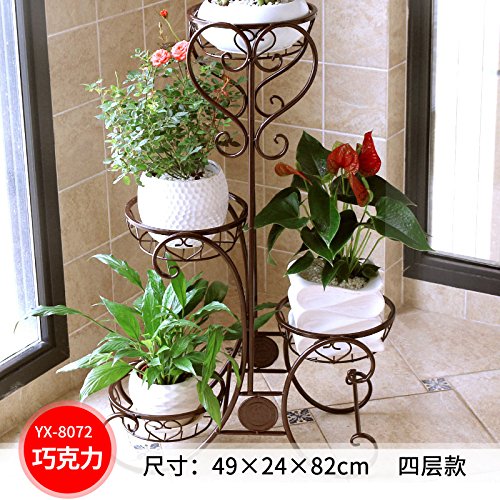 Style européen fer étage type plante support ba...