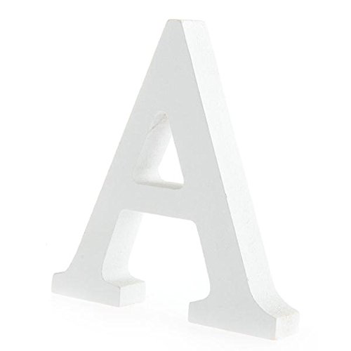 Lettre a alphabet blanc bois déco mariage anniv...
