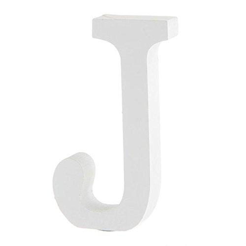 Lettre j alphabet blanc bois déco mariage anniv...