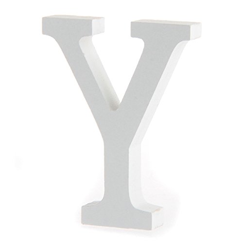 Lettre y alphabet blanc bois déco mariage anniv...