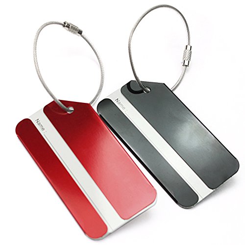 2 x Etiquettes de Bagages Valise Luggage Sac Ro...