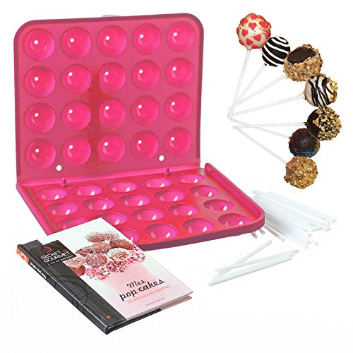 Coffret Pop Cake avec moule en silicone, 40 bât...