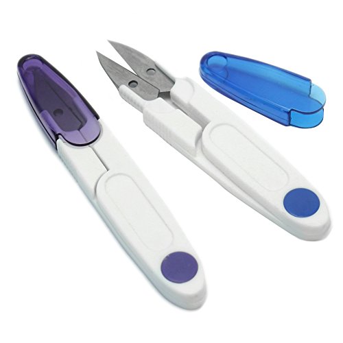 Lot de 2 ciseaux de couture à poignée en plasti...