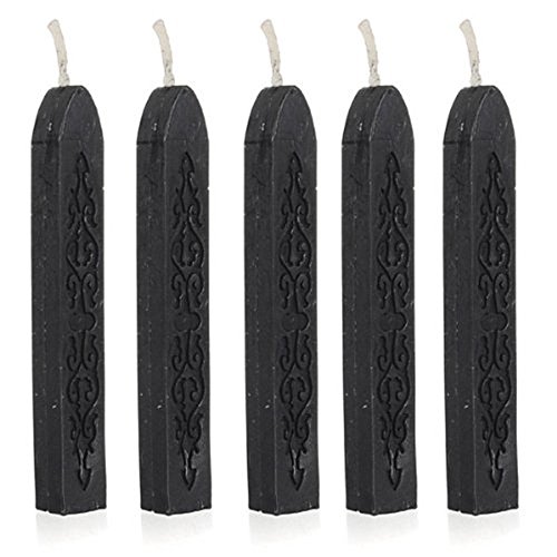 Pinkfee pinkfee5pcs Bougie style carré de cire à mèche pour cachets de cire cire Tampon Rétro Vintage, Noir code EAN 6920151002323 