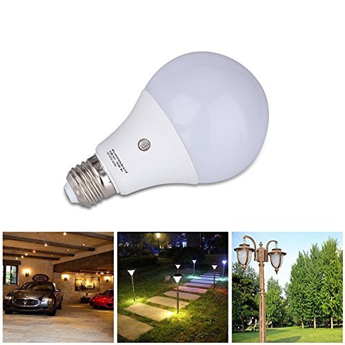 Eleoption E27 Ampoule LED avec capteur intégré capteur crépusculaire photo Détection automatique Interrupteur et éclairage extérieur éclairage intérieur Lumière pour Route Lanterne portail couloir Patio Garage 9W 810Lumens Kaltweiß 6000K 6920836390448 (6920836390448)