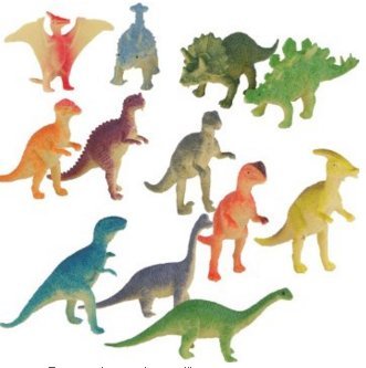 Plastic lot 12 pièces dinosaur figurine modèle ...