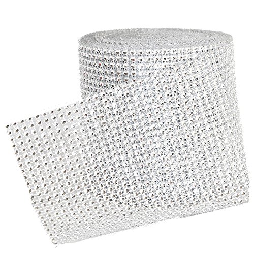 10 yards 24 rangs rangées de ruban strass argen...