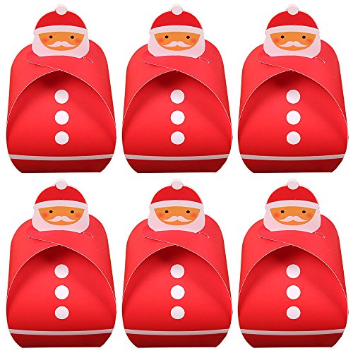 6pcs thème de noël paper box boîtes d'emballage...