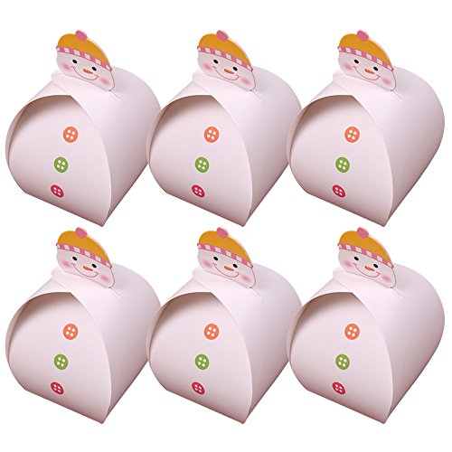 6pcs thème de noël paper box boîtes d'emballage...