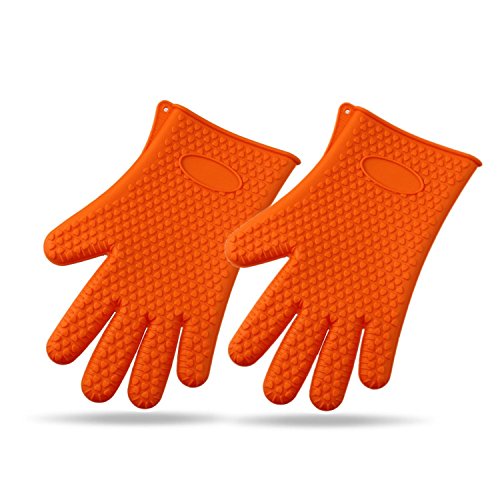 Gants d'isolation en silicone, gants anti-chale...