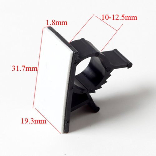 10x Câble Attache Self Adhésif Fixations Clamp ...