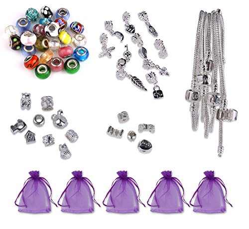 Breloques de bracelet cadeau kits -5 bracelets ...