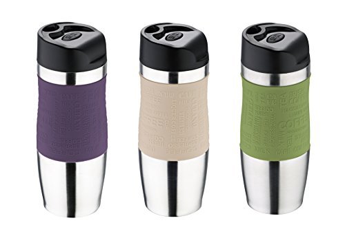 BERGNER mug isotherme en acier inoxydable/plast...