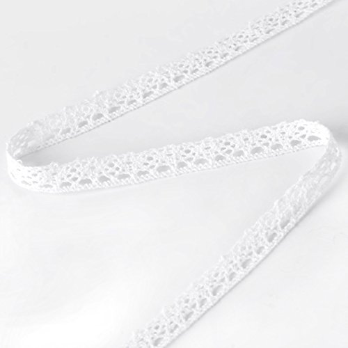 10M x1,5cm Ruban Dentelle Coton Blanc rétro vin...