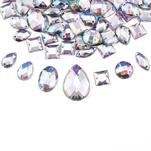 100x strass facette mercerie scrapbooking perle...