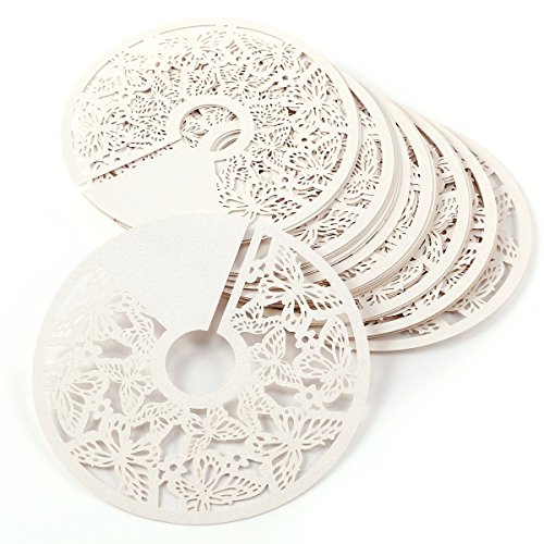 25x Carte de verre Porte Nom Marque Place rond ...