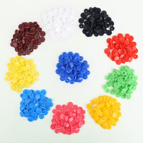 Générique 150pcs Bouton pression 12mm 10 couleurs plastique code EAN 6927784483116 