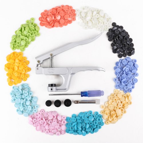 KAM 150pcs Bouton pression 12mm 15pcs x 10 couleur + Pince à installation #720 code EAN 6927784487206 