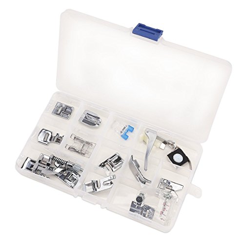 Générique 15pcs Pieds-de-biche multifonctionnel pour Machine à coudre domistique code EAN 6927784487534 