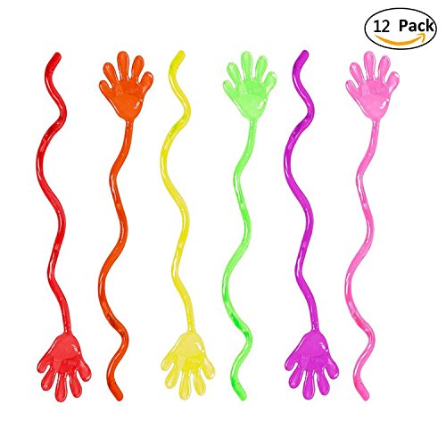12 pack mains collantes, vinyl sticky hands.