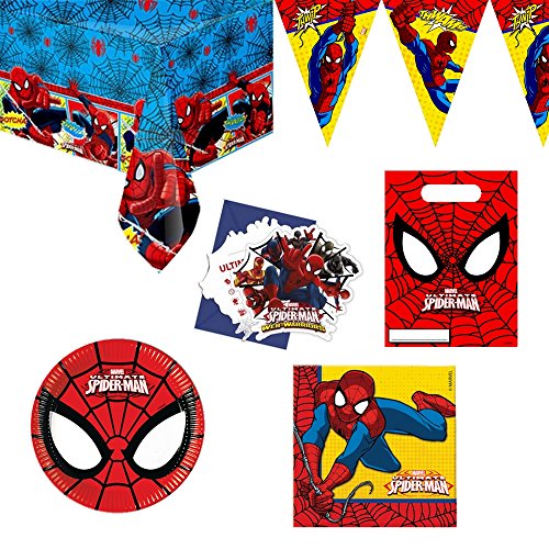 MEGA PACK anniversaire SPIDERMAN 12 à 16 person...