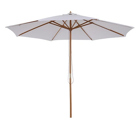 Parasol droit en bois polyester haute densité p...