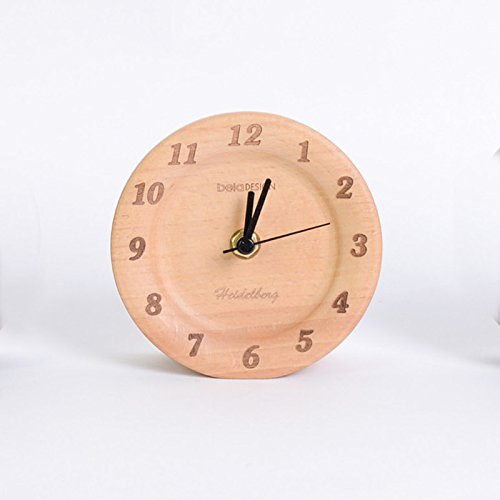 Horloge en bois petit simple bois chevet muet c...