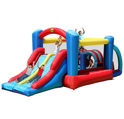 Jeux gonflables Chateau COURSE D'OBSTACLE 2 zone aire de jeu gonflable 6933491991639 Autres