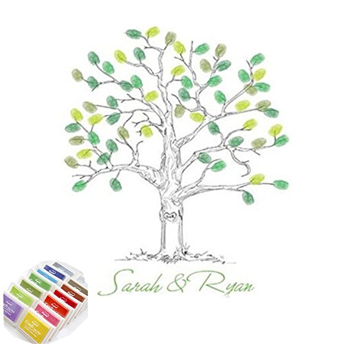 SwirlColor Alternative livre d'or de mariage empreintes digitales arbre empreinte arbre livre d'or code EAN 6933510458235 