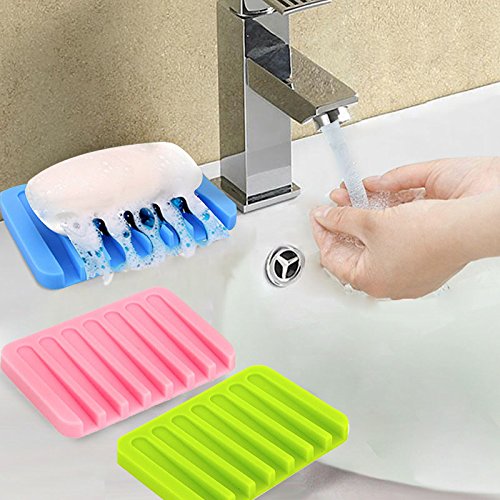 2 pièces auto vidange silicone douche porte-sav...
