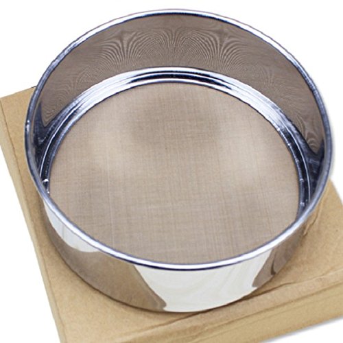 SwirlColor Acier inoxydable ronde prefessional tamis à farine avec 60 mesh aussi mieux pour le tamisage suger, utilisé comme un cuiseur 6933510488249 (6933510488249)