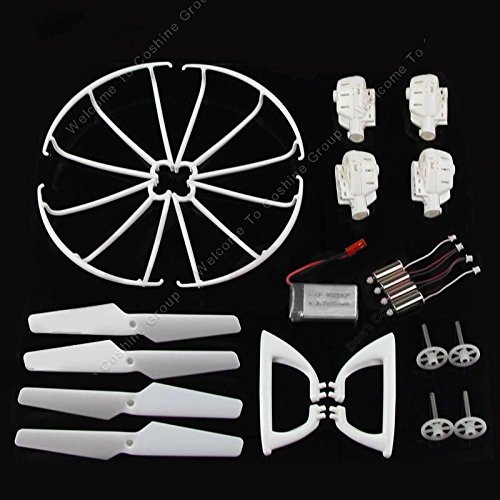 NELperez store Ensemble complet partie batterie moteur propelles lame de train d'atterrissage pour mjx x 400 quadcopter code EAN 6933834470258 