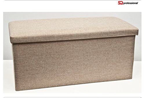 Pliable Ottoman Double en tissu vert orange gri...