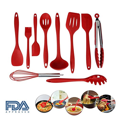 SkySea 10 Pièce Ustensile de Cuisine en Silicon...