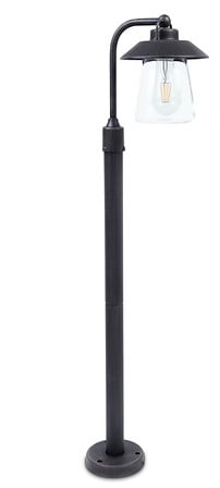 COREP Potelet exterieur alu noir e27 cate