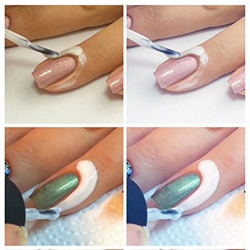 RUIISTU Blanc peel off ruban liquide peel off base coat nail art liquide palissade cadeau créatif 6940591638876 (6940591638876)