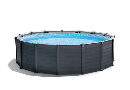INTEX Piscine tubulaire Graphite - Ronde - D478...