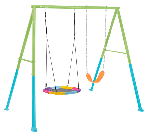 PORTIQUE BALANCOIRE ET NID D'OISEAU  