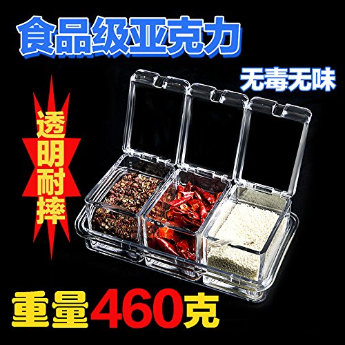 LIVY Arôme bocaux en acrylique bouteille arôme ingrédients cartouche réservoir sel assaisonnement réservoir arôme pour assaisonnement cartouche code EAN 6941432422821 