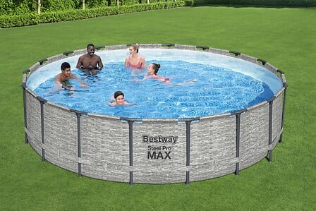 BESTWAY Piscine tubulaire Steel Pro - Ronde - D...