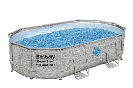 BESTWAY Piscine tubulaire Power Steel Swim Vist...