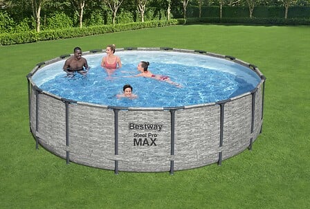 BESTWAY Piscine tubulaire Steel Pro Max - Ronde...