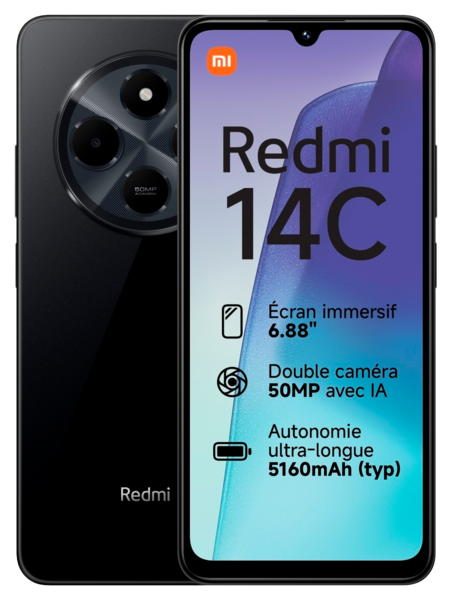  Smartphone Xiaomi Redmi 14C 256Go code EAN 6941812738498 