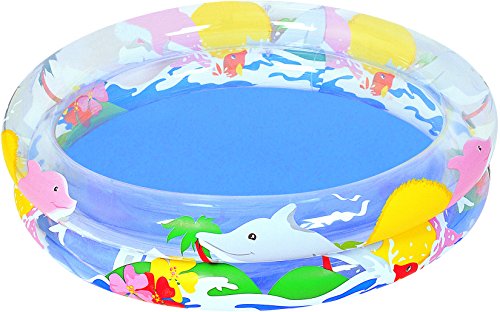 Piscine 2 boudins sea life bleu 91 x 91 x 20 cm...