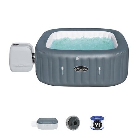 BESTWAY Spa gonflable - Carré - 4-6 places - 18...