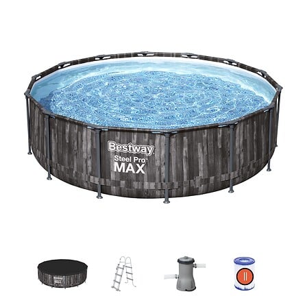 BESTWAY Piscine tubulaire Steel Pro Max - Ronde...